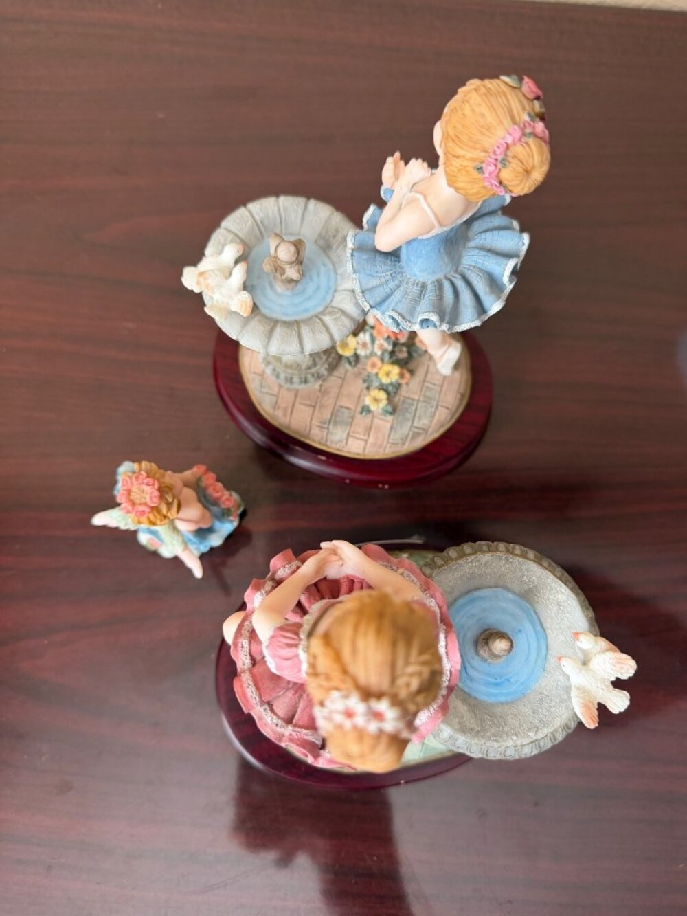 1989 Montefiori Collection Ballerina Cherub & Figurines Lot Resin Set of 3 - Picture 7 of 16